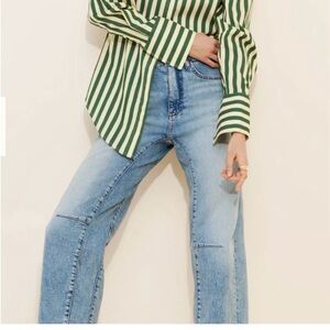 Pilcro Anthropology Low Slung Millie Barrel Jeans